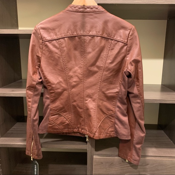 NWT Guess Leather Jacket - Picture 3 of 4